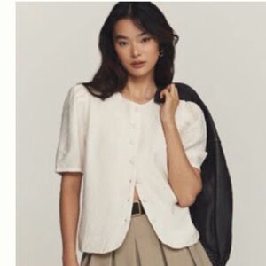 Mauve Puff Sleeve Blouse